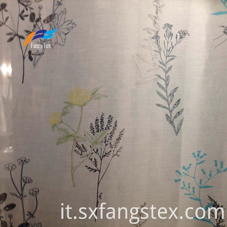 Polyester Sheer Printed Childre's Window Curtain Fabric 4